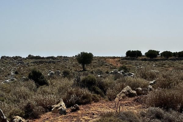 Kreta, Kokkino Chorio: Spektakuläres 80.000 m² großes Grundstück mit Meerblick auf Kreta zum Verkauf