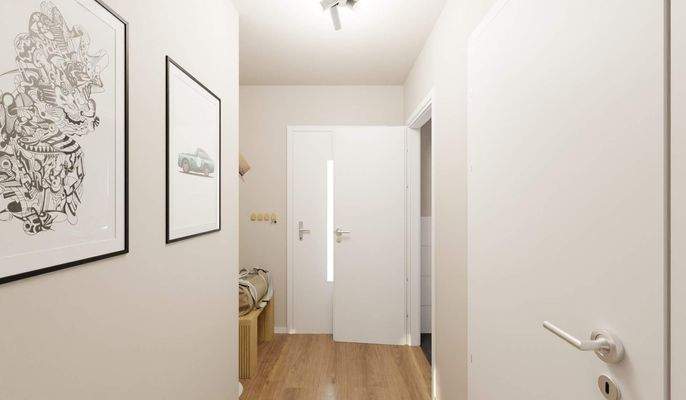 Freundlicher Eingangsbereich