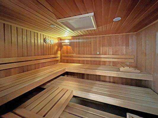 Sauna im Wellnessbereich 