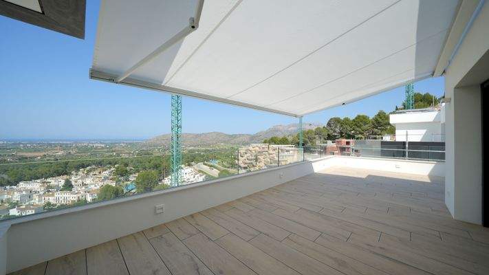 Terrasse mit Panoramablick