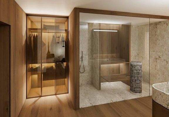 Sauna +Begehbarer Schrank