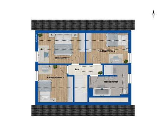 Grundriss - Dachgeschoss