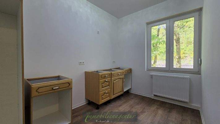 Küche mit EBK im Aufbau
