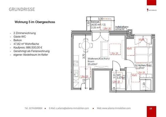 Grundriss Wohnung 5