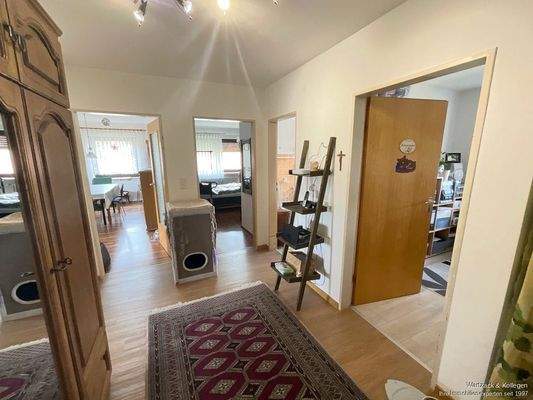 Flurbereich - von hier erreichen Sie jedes Zimmer