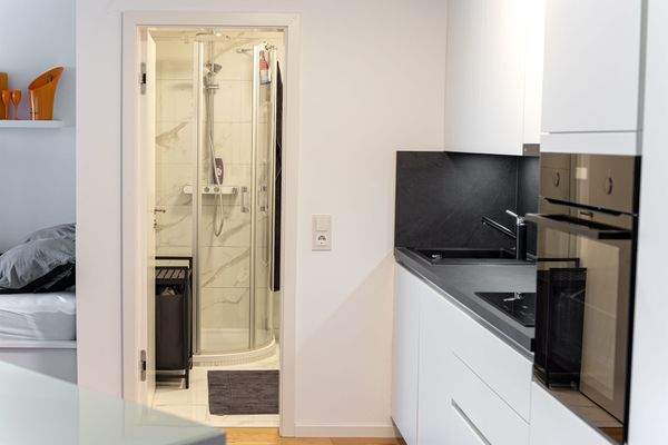 Blick ins Badezimmer