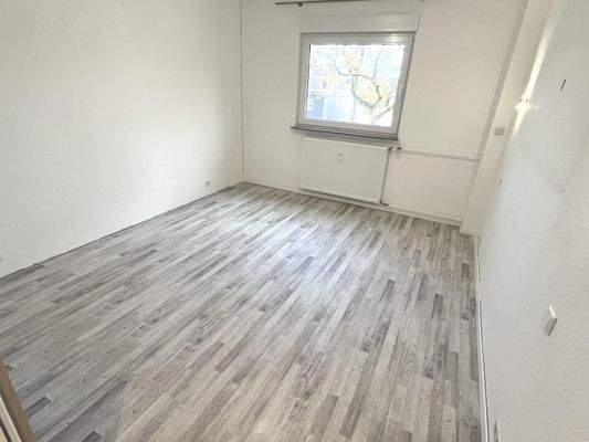 Das Schlafzimmer geräumt