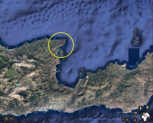 Kreta, Plaka Elounda: Grundstück mit Bauvorabgenehmigung und atemberaubendem Meerb