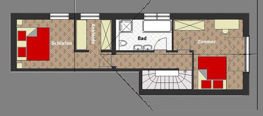 Grundriss Obergeschoss