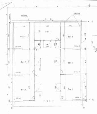 Boxenmaße Remise Ansicht 