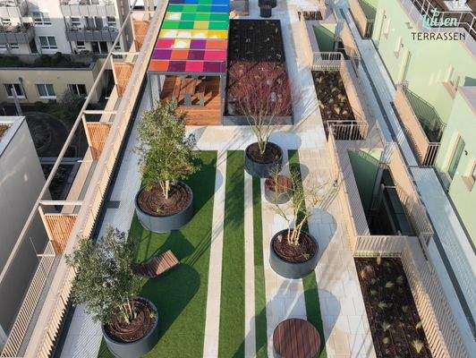 Begrünte Dachterrasse