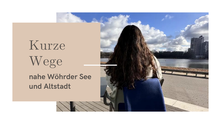 Katzensprung zum &quot;Strand&quot; vom Wöhrder See