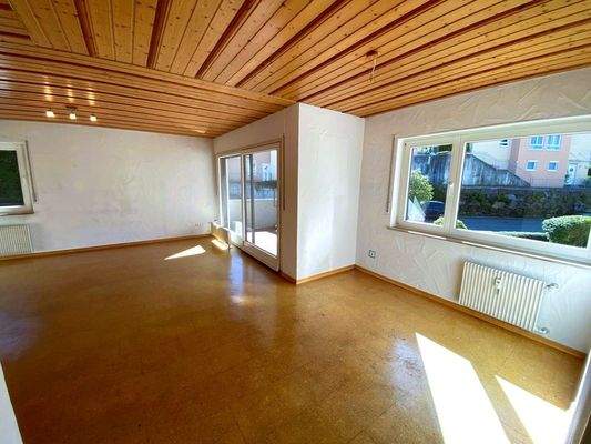 Essbereich im Wohnzimmer