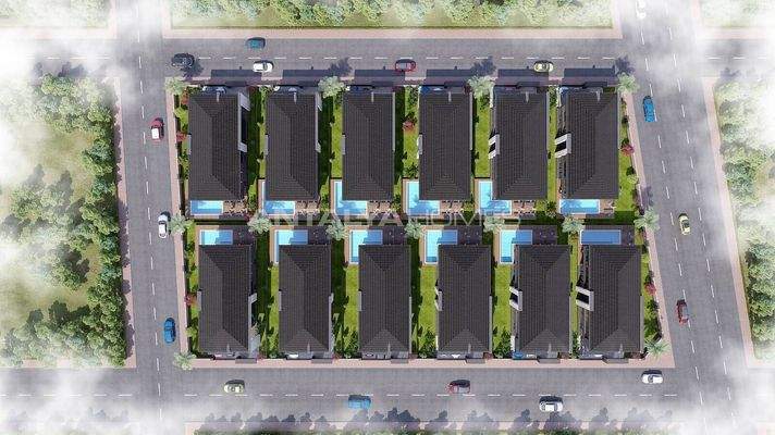 Detached Villas in a Luxury Complex in Dosemealti Antalya