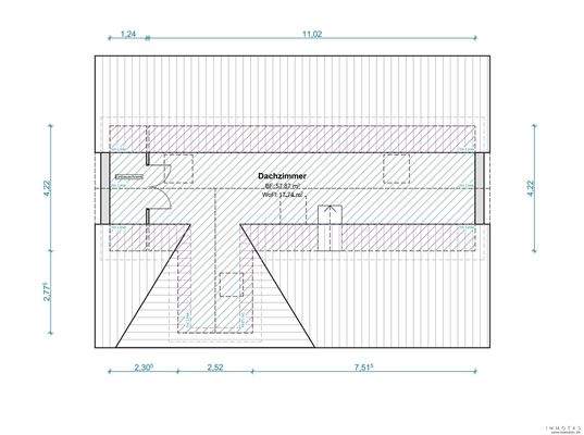 Grundriss Spitzboden
