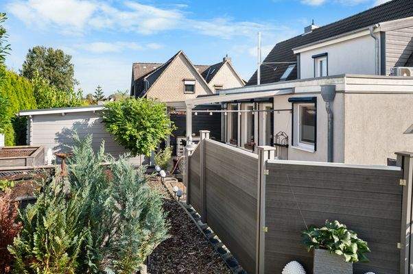 Sichtschutz und Terrassendach