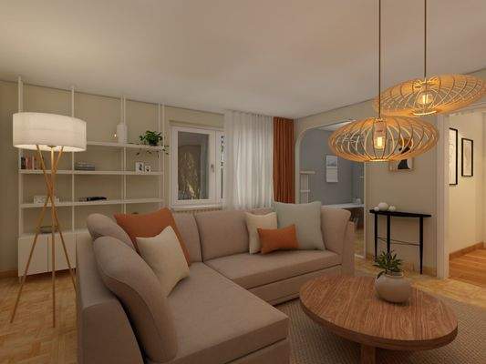 Visualisierung Wohnzimmer