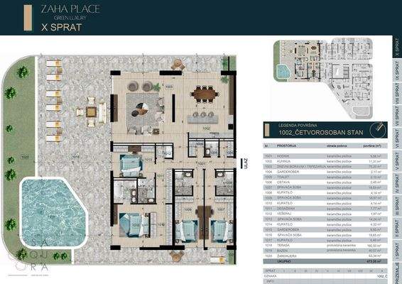 Zaha Place - Penthouse 1002