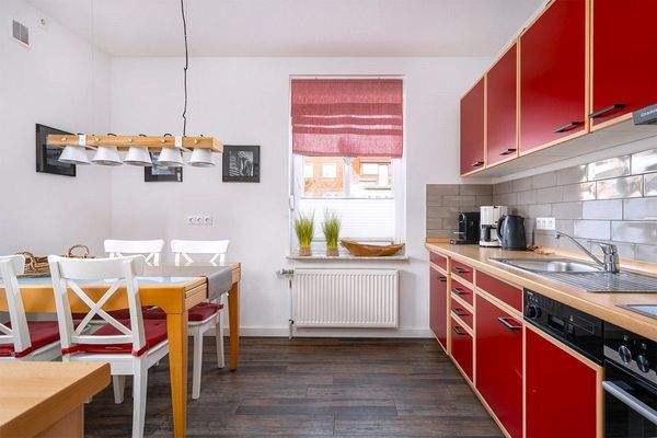 Küche in der kleineren Wohnung