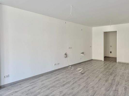 Küchenbereich, Blick Richtung HWR