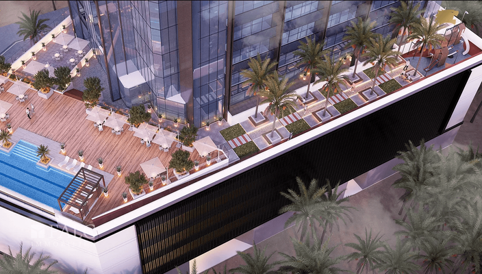 Außenanlage mit Pool