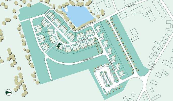 Lage des Doppelhauses im Quartier