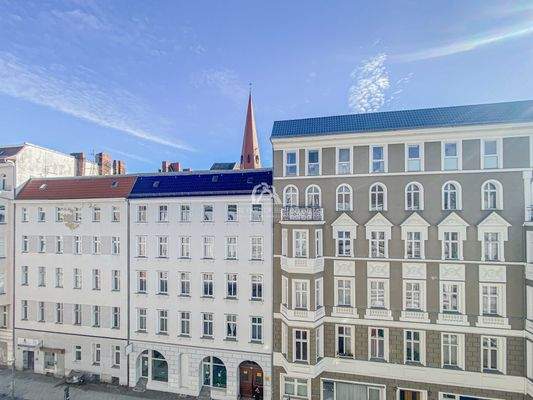 Blick vom Wohnzimmer