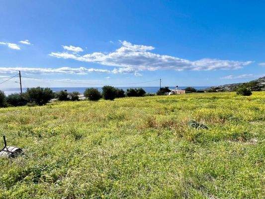 Südkreta, Koutsouras: Baugrundstück mit Meerblick zu verkaufen