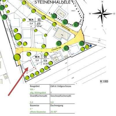 Ausschnitt Bebauungsplan