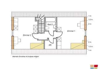 Dachgeschoss Alternativ-Grundriss Typ 1