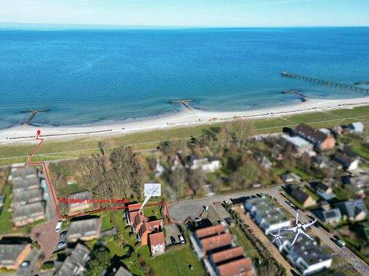 150 m bis zum Strand