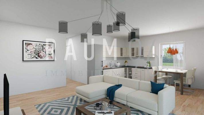 Visualisierung 2-Zimmer-Wohnung
