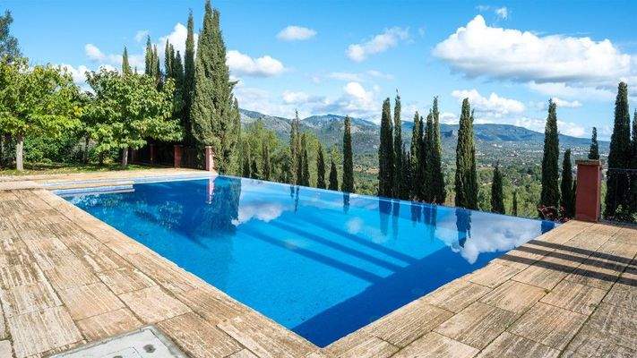 Villa mit Panoramablick zur Mieten in Ses Rotgetes, Esporlas. Mallorca