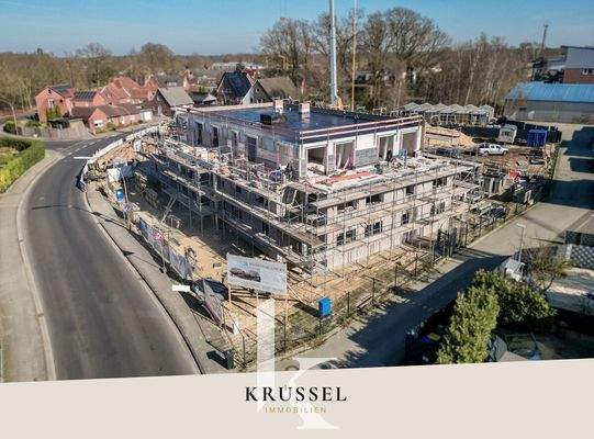 Der Baufortschritt - Die massive Bauweise und das durchdachte Wohnkonzept sind bereits erkennbar