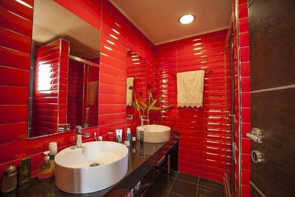 Haus auf Kreta mit Panoramablick auf die Bucht von Elounda