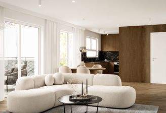 Innenvisualisierung Wohnzimmer