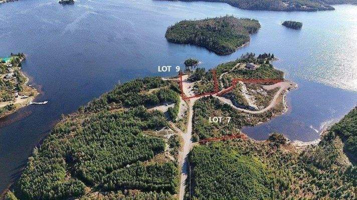 Luftbild Lot 9 und Insel