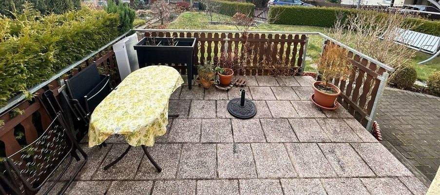 Terrasse am Wohnzimmer