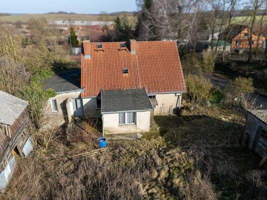 Ansicht Haus mit Windfang