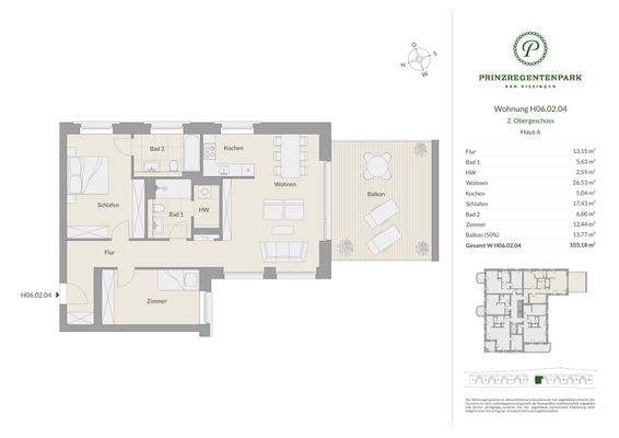 Grundriss Haus 6 - H06.02.04