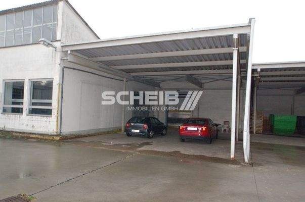 überdachte Anlieferung