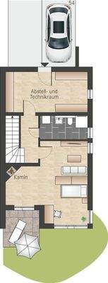 Grundriss Hanggeschoss