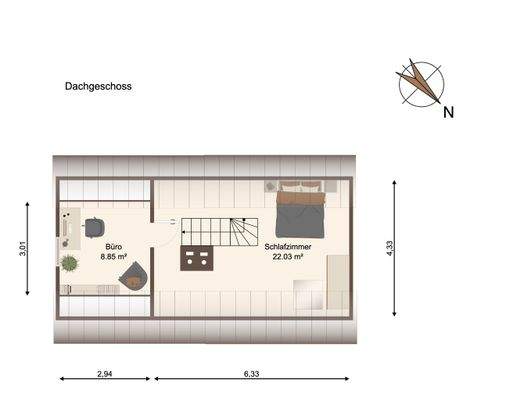 Grundriss Dachgeschoss