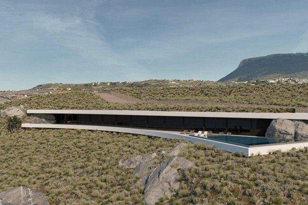 Greece Crete Plaka Luxury Villa House Under Constr