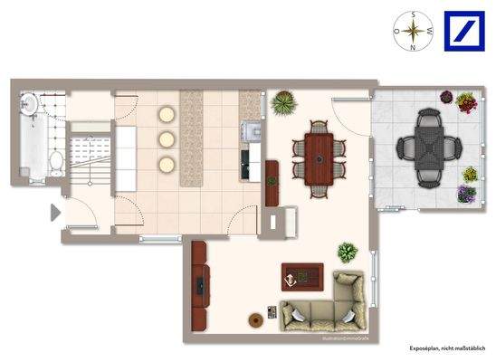 Grundriss EG Ferienwohnung