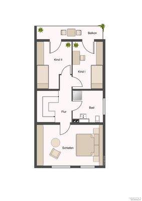 Grundriss Obergeschoss