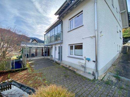 Außenansicht Haus Garten