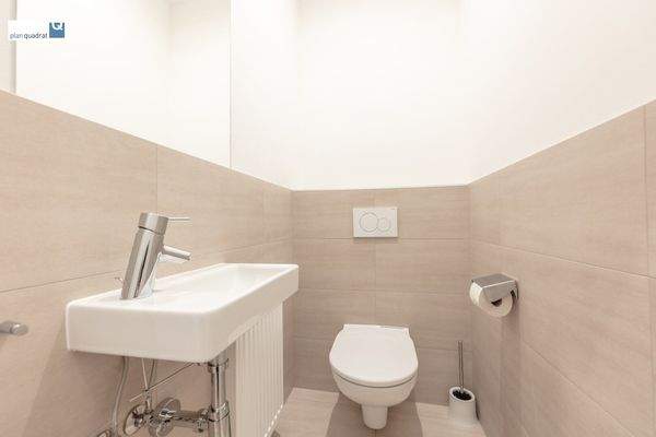 Toilette (mit Handwaschbecken)