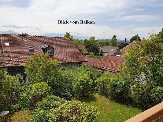 Blick vom Balkon