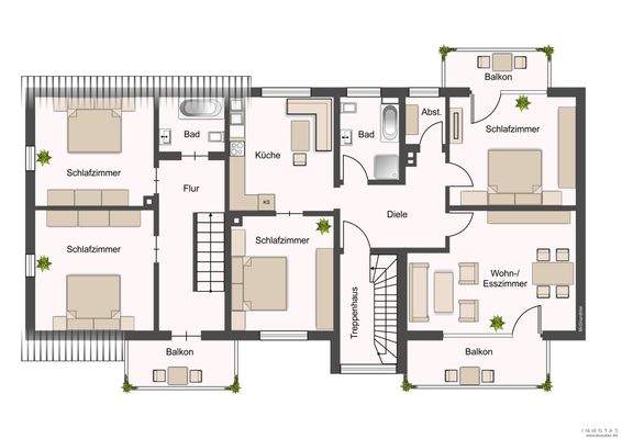 Grundriss Obergeschoss